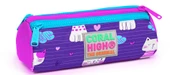Coral High Kids Kedi Desenli Üç Bölmeli Kalem Çantası - Kız - 1