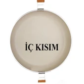 Schafer Ceramoni Seramik Tava 28 Cm-Krem - 4
