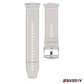 Sneezy Huawei Watch Fit 2 İle Uyumlu Dikiş Desenli Dokuma Silikon Kordon  Starlight thumbnail 5