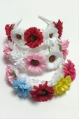 Çiçek Tüllü Taç thumbnail 3