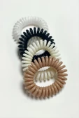 100 Adet Renkli Makarna Lastik Toka 3,5 cm - 3
