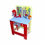 1014 Ahşap Tamirci Tezgahı - Lulubere Oyuncak thumbnail 1