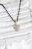 316L Çelik Zincir Kristal Boncuklu Kalpli Kadın Kolye - TJ-BKO10562 thumbnail 2
