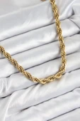 316L Çelik Burgu Model Gold Renk Kadın Kolye - TJ-BKO10485 thumbnail 1