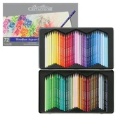 Supertrend Aqua Monolith Ağaçsız Sulandırılabilr Aquarell Boya Kalemi Seti 72 Renk Metal Kutu - 1