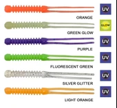 Kendo Killer Worm Lrf Silikonu 5,5cm 12 Adet  Fluorescent Green thumbnail 2