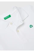 Erkek Bebek Beyaz Logolu Polo T-Shirt - 3
