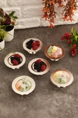 Mucit Home Muli Ayaklı Makaron Lokumluk Gümüş 6 Lı Takım - 2
