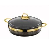 Royal Stone 9 Parça Kum Taşı&Altın Taş Granit Tencere Seti thumbnail 6