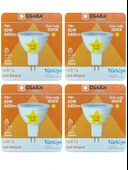 (4 Adet) Osaka 12Volt 7W (50W) Sarı (3000K) GU5.3 Duylu (İğne Bacak) Led Spot Ampul thumbnail 1