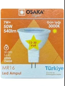 (2 Adet) Osaka 12Volt 7W (50W) Sarı (3000K) GU5.3 Duylu (İğne Bacak) Led Spot Ampul thumbnail 2
