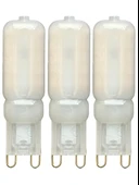 (3 Adet) Osaka Buzlu 5W Sarı Işık (3000K) G9 Duylu Led Kapsül Ampul thumbnail 1