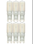 (6 Adet) Osaka Buzlu 5W Sarı Işık (3000K) G9 Duylu Led Kapsül Ampul thumbnail 1