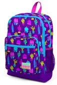Coral High Dört Gözlü Saksıda Kaktüsler Kız Çocuk İlkokul Sırt Çantası - Mor thumbnail 2