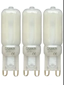 (3 Adet) Osaka Buzlu 5W Beyaz Işık (6500K) G9 Duylu Led Kapsül Ampul thumbnail 1