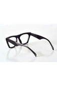 LitaeTrend Siyah Çerçeveli Şeffaf Cam Unisex Stil Gözlük - 3