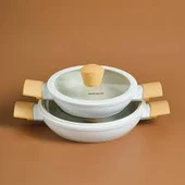 Karaca x Refika Swiss Crystal Almond Cream Sahan 4 Parça Set - 1