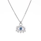 Göz-Nazar Boncuğu Model 925 Ayar Gümüş Kadın Kolye thumbnail 1