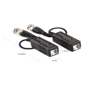 Anunnaki AHD Video Balun 1080P Kamera - BNC CAT5 CAT6 RJ45 Çevirici Dönüştürücü - 5
