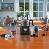 Karaca Mastermaid Power Multifunctional 10 in 1 Mutfak Robotu 2000W Black thumbnail 1