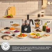 Karaca Mastermaid Power Multifunctional 10 in 1 Mutfak Robotu 2000W Black thumbnail 4