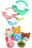 LitaeTrend Ponpon Makinası 4'lü Set Ponponmatik 4 Farklı Boy - 1