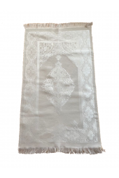 Osmanlı Şönil Seccade - Beyaz - 1
