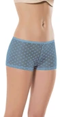 LitaeTrend 5 Adet Kadın Komple Tül Dantel Boxer Külot - 6