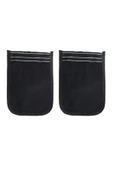 LitaeTrend 2 Adet Osmanlı Kalın Siyah Banyo Hamam Kesesi 25x17 Cm - 1
