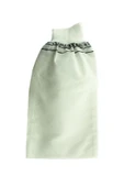 LitaeTrend 2 Adet Beyaz Banyo Hamam Kesesi Lastikli 25x17 Cm - 2