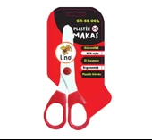 Supertrend Plastik Çocuk Makası Kırmızı-Beyaz - 1