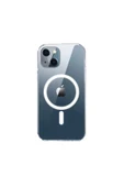 LitaeTrend Iphone 14 Kılıf Kamera Lens Korumalı Magsafe Destekli Şeffaf Darbe Emici Sert Kapak - 2