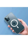 LitaeTrend Iphone 14 Kılıf Kamera Lens Korumalı Magsafe Destekli Şeffaf Darbe Emici Sert Kapak - 8