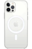 LitaeTrend Iphone 12 Pro Kılıf Kamera Lens Korumalı Magsafe Destekli Şeffaf Darbe Emici Sert Kapak - 1