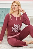 LitaeTrend Bayan Uzun Kollu Pijama Takımı Model no 7609 - 2