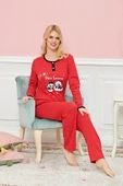 LitaeTrend Bayan Uzun Kollu Pijama Takımı Model no 7576 - 1