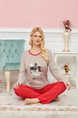 LitaeTrend Bayan Uzun Kollu Pijama Takımı Model no 7619 - 1