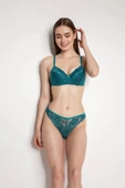 LitaeTrend Yeşil Destekli Slip Külotlu Dantelli Sütyen Takımı 4007 thumbnail 4