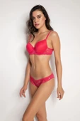 LitaeTrend Fuşya Destekli Slip Külotlu Dantelli Sütyen Takımı 4007 thumbnail 4