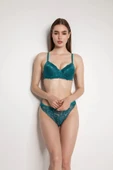 LitaeTrend Yeşil Destekli Slip Külotlu Dantelli Sütyen Takımı 4007 thumbnail 5