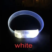 3 Modlu Pilli LED Işıklı Esnek Parti Bilekliği Beyaz - 3