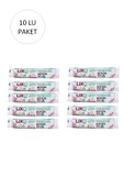 LitaeTrend Büyük Boy Çöp Torbası 65 x 80 cm 10 Lu Rulo x 10 Paket = 100 Adet (Mavi) - 1