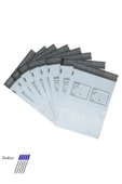 LitaeTrend Cepli Küçük Boy Kargo Poşeti 24x30+5 cm - 300 Adet (40+40=80 Mikron) - 1