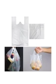 LitaeTrend Şeffaf Atlet Poşet Orta Boy 28x50 cm 1 Paket Takriben 200 Adet - 3