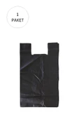 LitaeTrend Siyah Hışır Atlet Poşet Mini Boy 22x31 cm 1 Paket Takriben 500 Adet - 1