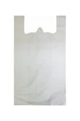 LitaeTrend Beyaz Atlet Poşet Küçük Boy 25x45 cm Takriben 110 Adet 1 Kg - 1