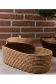 OVAL KAPAKLI SEPET 20*30CM ORGANİZER DÜZENLEYİCİ - 3