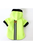 MAXSTYLESPET Membranlı Polarlı Pet Yağmurluk - Yeşil - Köpek Kedi Kıyafeti thumbnail 2