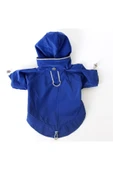 MAXSTYLESPET Astarsız Kapüşonlu Pet Yağmurluk - Lacivert / Saks - Köpek Kedi Kıyafeti thumbnail 5