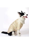 MAXSTYLESPET Varak Çizgili Pet Tshirt - Köpek Ve Kedi Kıyafeti - 1